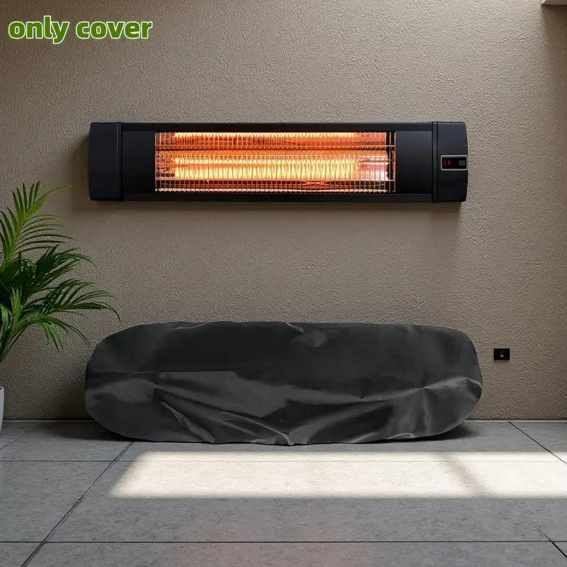 

Heavy-Duty Electric Heater Cover - All-Weather Protection,High Quality,Oxford Cloth Construction with Drawstring Closure 76x22x24cm чёрный