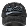 Peaked Blocking UV Protection Sun Ventilated Permeable Air Cap Baseball Stitching Stitched Embroidered Alphabet American Distresseded Vintage
