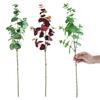 1Pcs Silk Fake Leaf Branch 75cm Silk Green Leaves Artificial Eucalyptus Leaf  for Wall Decoration