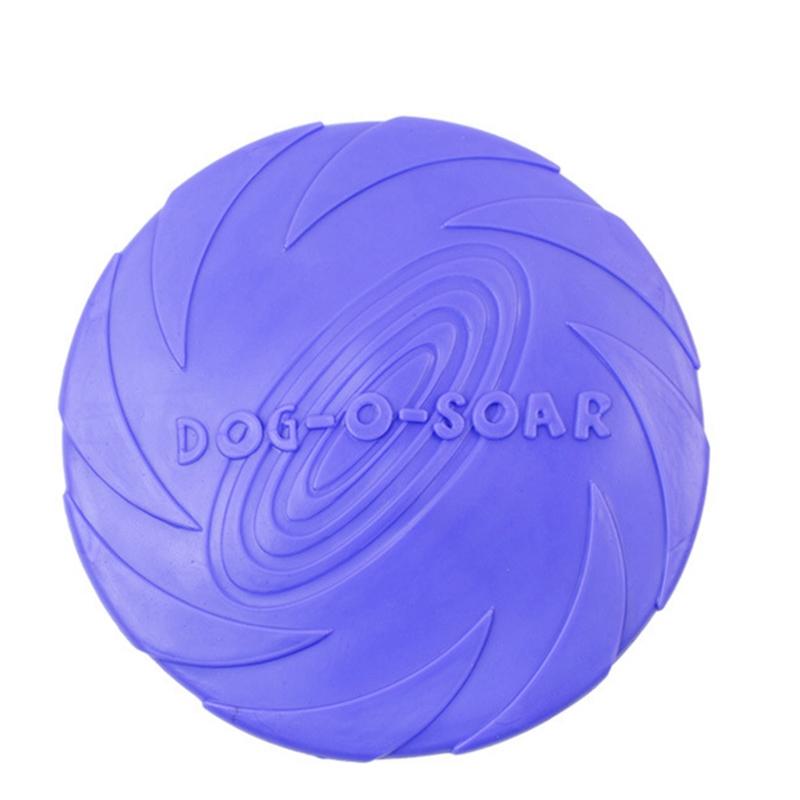 

15/18/22cm Pet Dog Silicone Game Flying Discs Anti-Chew Dog Toy Flying Discs Trainning Interactive Toys Pet Supplies Flying Disc 15cm фіолетовий