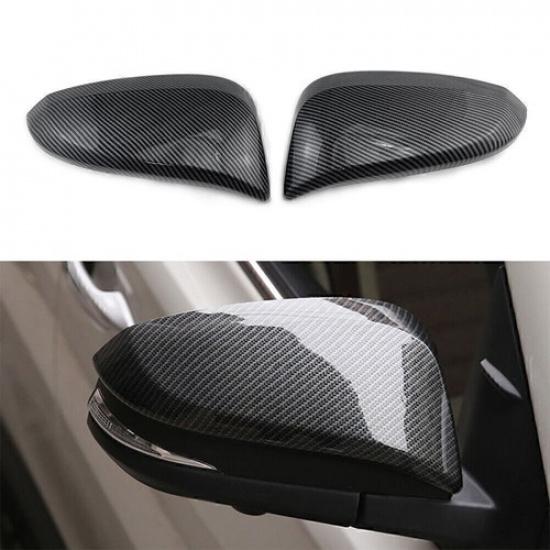

For Toyota Hilux Revo 2015- Carbon Fiber Look Side Door Mirror Cover Trim