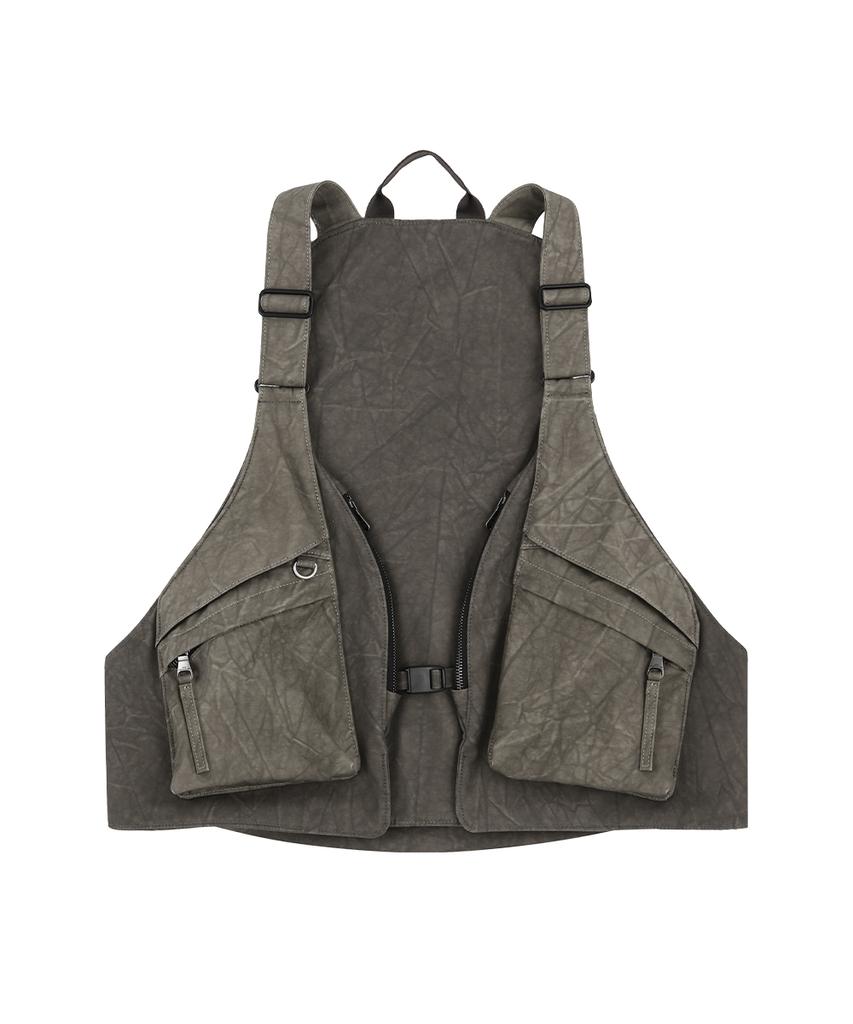 Adsb Andersson Bell Tie-Dyed Vest Backpack Aaa536M(Anthracite)