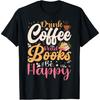 Design by A Caffeinated Coffee Lover Unisex-Adults Black Coffee-Themed T-Shirt
