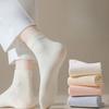 Women's Spring and Autumn Socks, Boneless Socks, Mid-calf Socks, Sports Socks, Women's Deodorizing and Sweat-absorbing Summer Socks