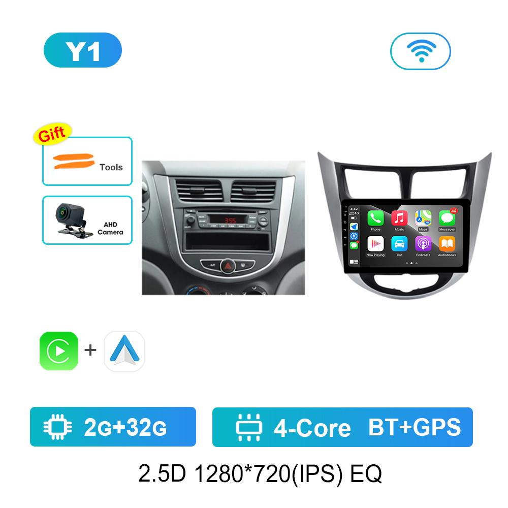 9'' for Hyundai Solaris Accent I25 2010 - 2016 Android OS GPS Car Video Multimedia Player Bluetooth WiFi HD Screen 4G Auto Tools