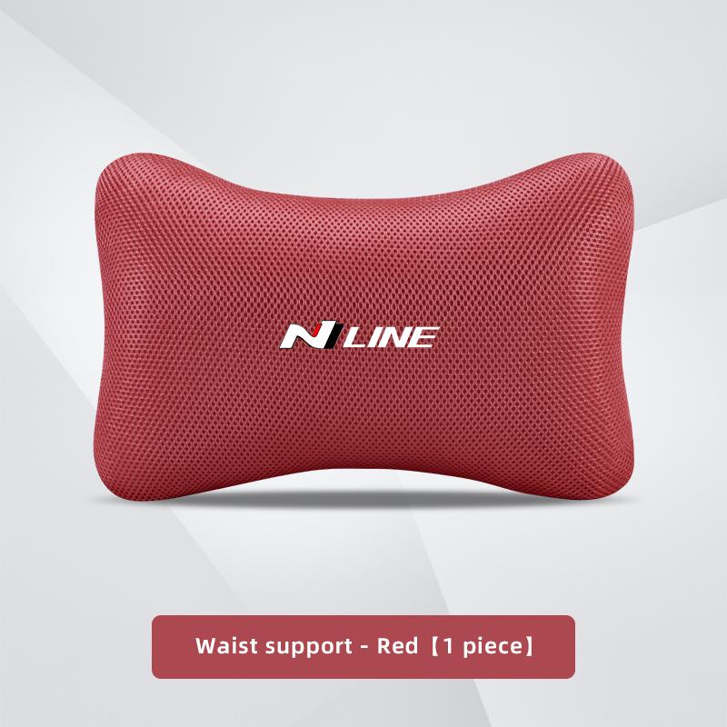 Car Seat Neck Headrest Waist Cushioning Ice Silk Pillow For Hyundai Palisade Bayon Tucson Inster NEXO Creta i30 i20 i10 Grandeur TT33