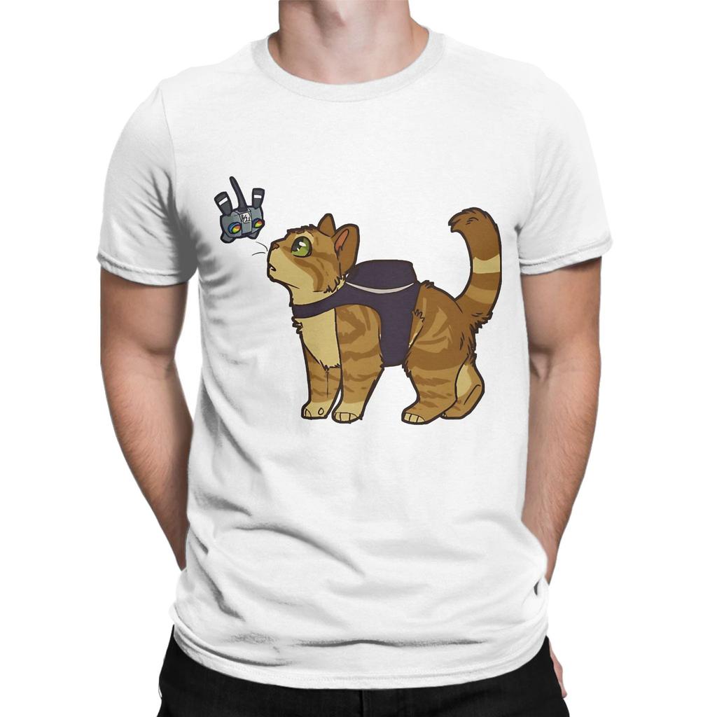Stray Game Poster Funny Graphic 100 Cotton TShirt Stray Tees Tops For Unisex