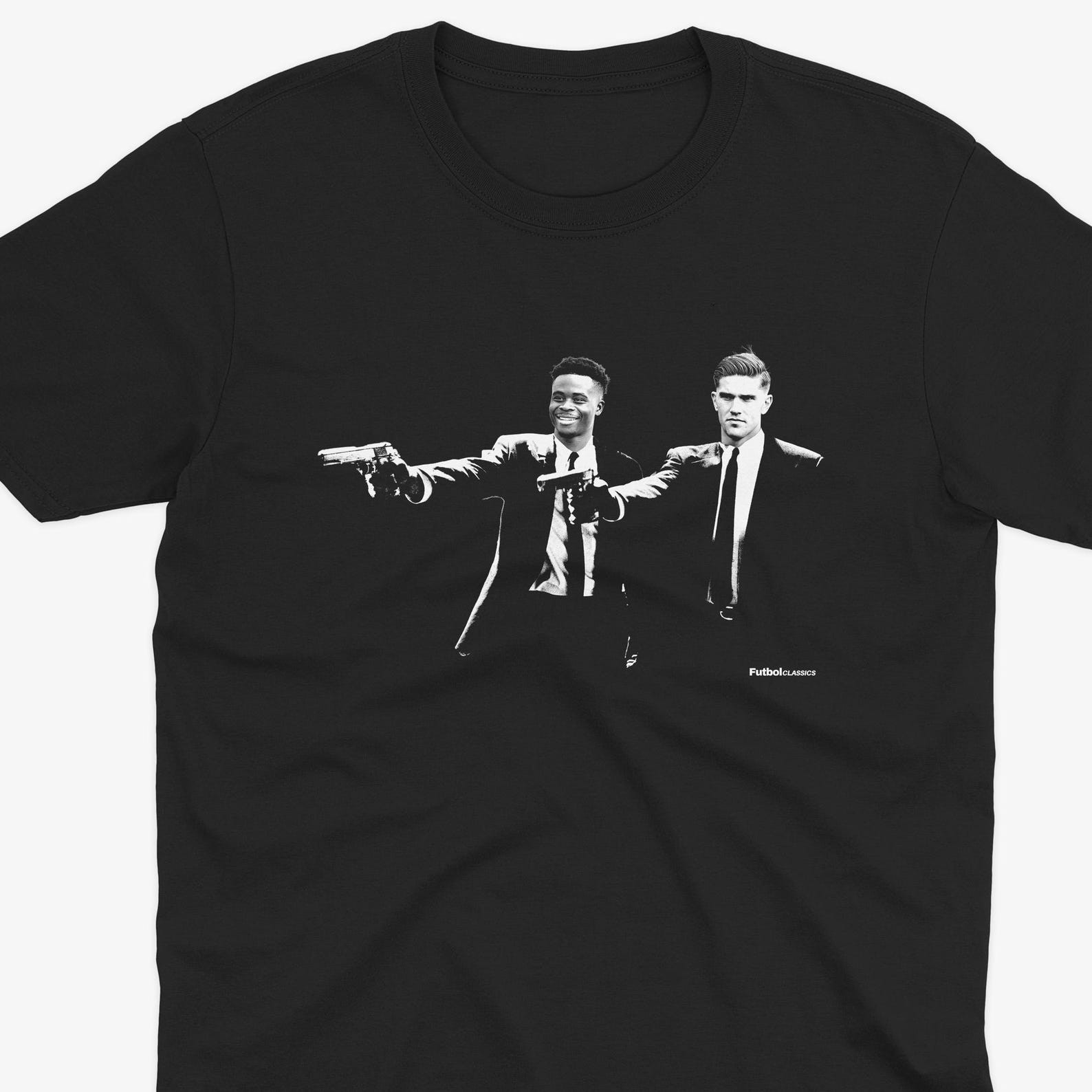 Bukayo Saka & Viktor Gyokeres Pulp Fiction Style T Shirt | Arsenal T Shirt | Arsenal Fan | Arsenal Shirt | Funny Arsenal | Gunners | AFC 2XL