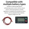 Multifunctional 8-120V LCD Digital Voltage Meter Battery Indicator Battery Electric Vehicle Battery Gauge Accessories