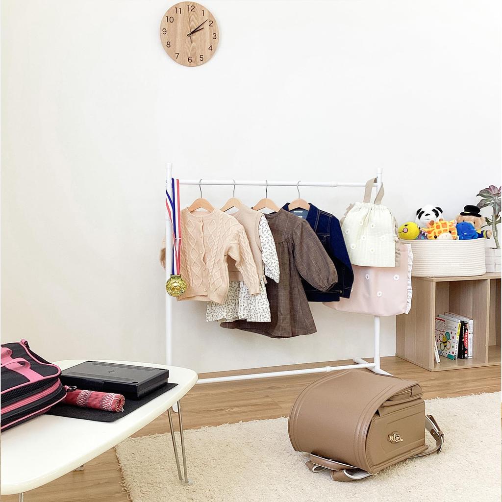 HEIAN SHINDO Clothes Rack for Closet Storage Single Size Vertical and Horizontal Stretch White Width Height Depth 40cm Heian Shindo Kogyo 75~130cm