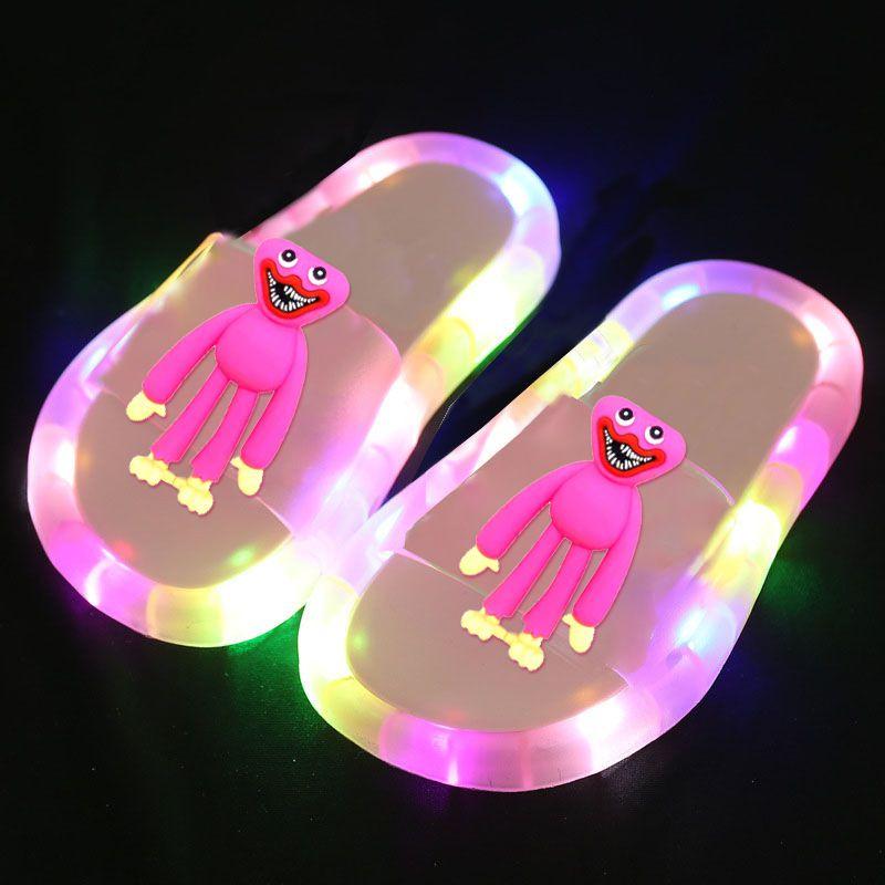 Playtime Childrens Poppy Luminous Slippers Middle And Small Children Unicorn