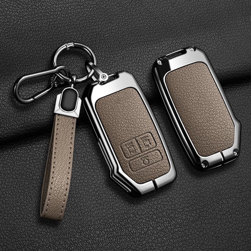 7-button zinc alloy car key case, suitable for Kia K5 K3 K4 Sportage Carnival Sedona car key protection case keychain accessorie