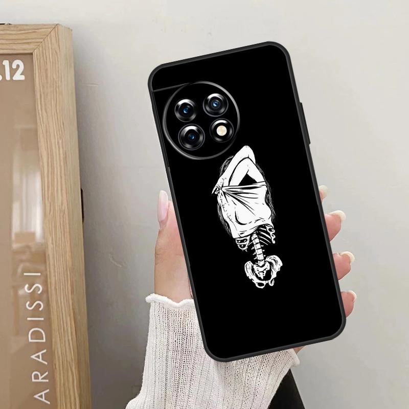 Aesthetics Skeleton Case For OnePlus Nord CE 5 2 3 4 Lite N20 N30 OnePlus 15 13 12 10 R 13T 10T 11 9 10 Pro Cover