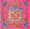 130cm*130cm Royal Chant Silk Totem Square Scarf Women's Scarves  Bandana Echarpe Hiver Femme Ponchos And Capes Foulard
