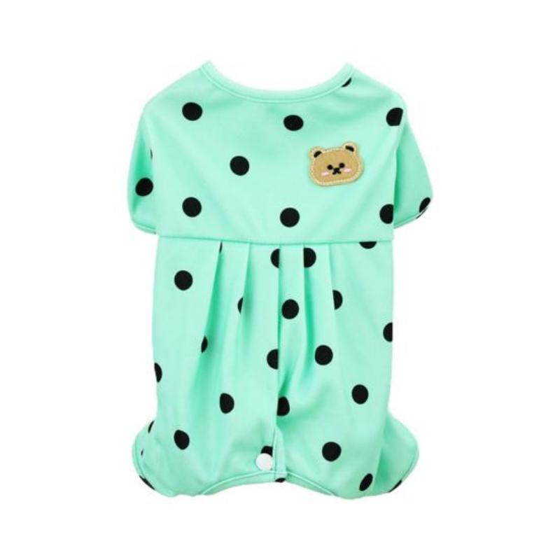 Pet Supplies Bear Polka Dot Belly Protection Home Clothes Dog Clothes Spring and Summer Thin Clothing