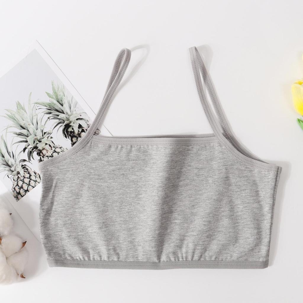 Einfarbiger Mädchen Camisole BH Bandeau - Anti-Protrusions-Stil