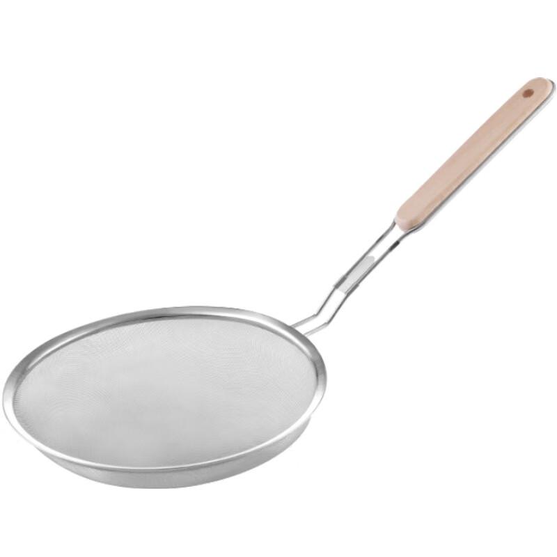 Debo 201 Stainless Steel Ultra-Fine Mesh Strainer Sifter with Wooden Handle