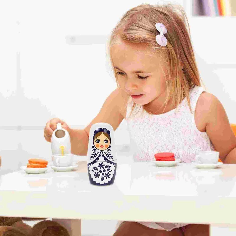 6 Layer Matryoshka Doll Toys Animals Pattern Animal Stacking Dolls  Birthday Gift