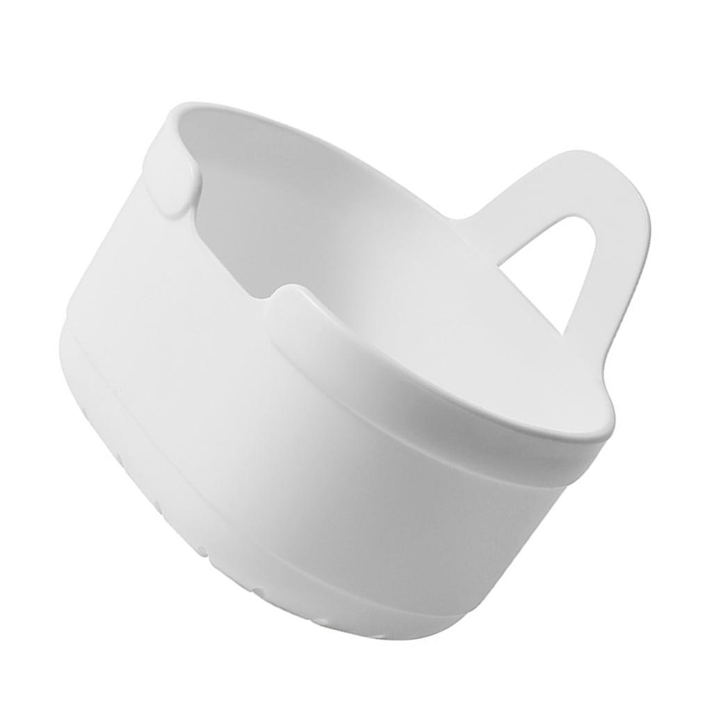 Hängender Aufbewahrungskorb für die Wand mit Bodenablaufloch Wandorganizer mit Haken für Küche Badezimmer Weiß