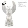 Head Winged Statue Egyptian Dog Statue, Mythical Creature Figurine for Desk, Collectible 3D Printed Ancient Decor Home Office, Gift Art