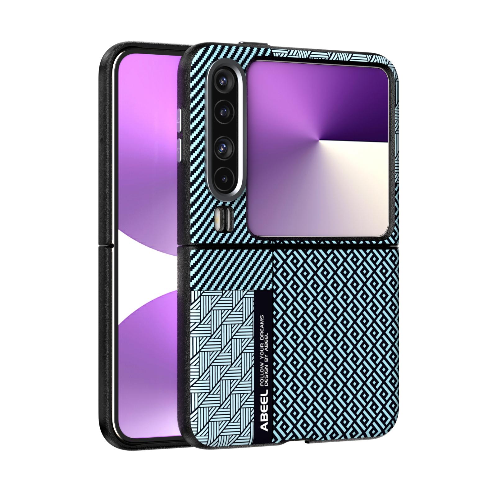 For Huawei Pura X Case Luxury PU Hard carbon fiber Protective Back Cover Case For Huawei PuraX Full Cover Phone Shell For Huawei Pura X