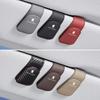 Leather Car Glasses Clip Credit Card Holder Ticket Clamp For Peugeot 408 4008 308 3008 5008 508 2008 208 301 407 3/Car Keychain