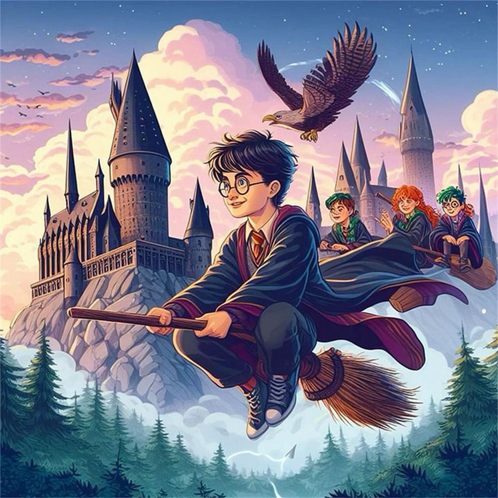 Harry Potter Magic School Hogwarts Diamond Painting Cross Stitch Set 5D DIY Art Mosaic Embroidery Home Decor Handcraft Gift