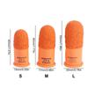Natural Rubber Non-slip Finger Cover Multi-purpose Orange Finger Cots  Needlework