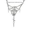 Necklace Jewelry for Men Women Y2K Safty Spur Cross Pendant Choker Chain Party