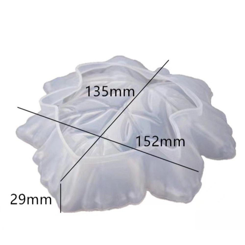 Silicone Ash Tray Mold 3D Maple Leaf Snack Dish Mould New Resin Casting Mold Craft Making