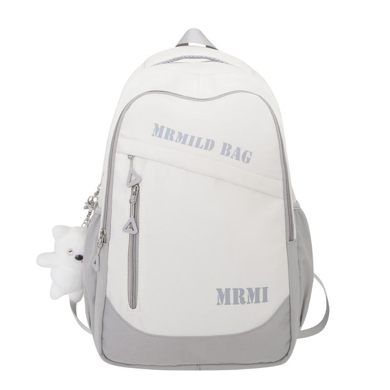 Harajuku simple letter student schoolbag spring junior high school student large capacity backpack
