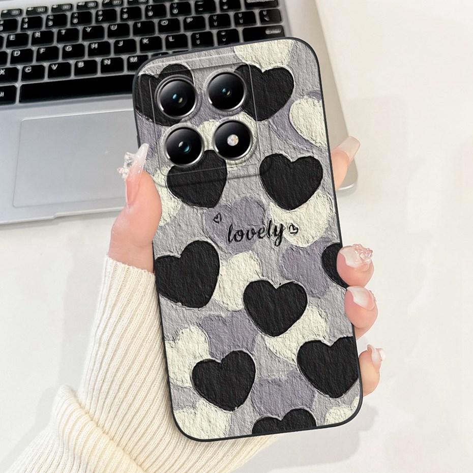 Beautiful Floral Phone Case For Xiaomi 14T Pro Soft Silicone Shockproof Cover For Xiaomi 14T 14 T Pro 5G Cases Bumpers