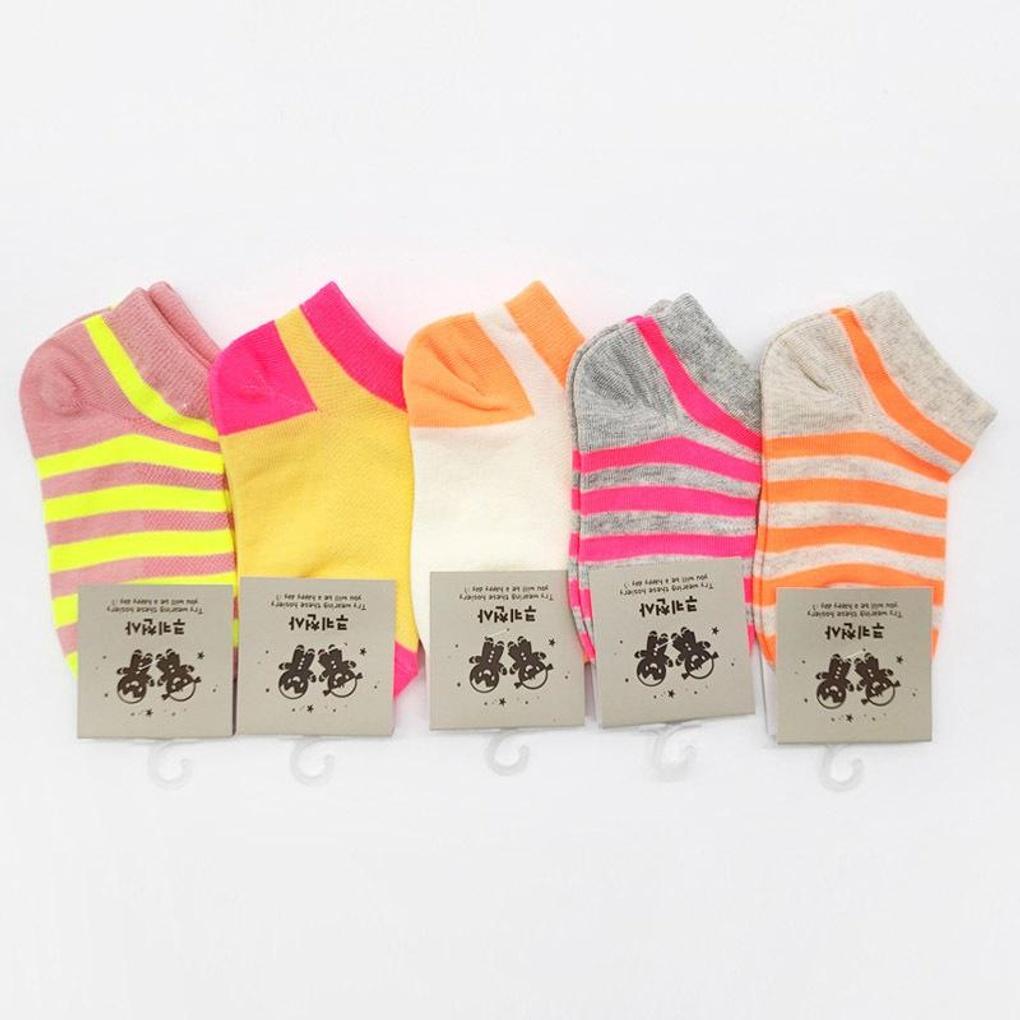 

Неоновые носки для девочек, упаковка 5 пар 5 pairs pack