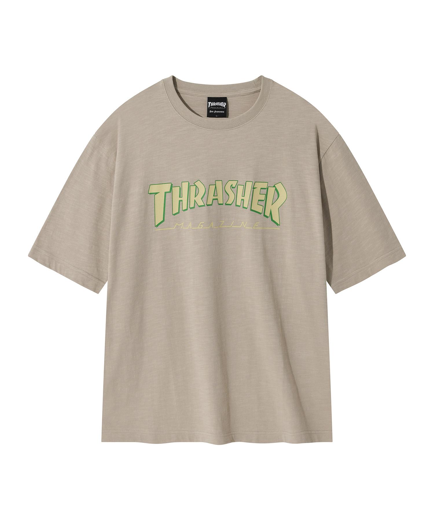 Treasure 2-Degree Magazine Slub Short Sleeve T-Shirt Beige M
