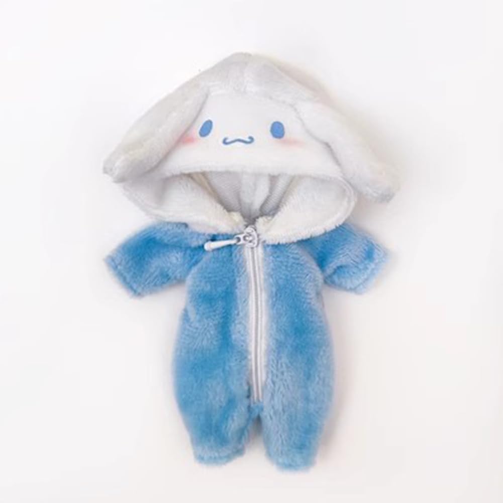 Rakulifey Obitsu 11 Clothes, OB11 Size Outfit, Animal Overalls, Blue, 11cm Obitsu Body Supplies