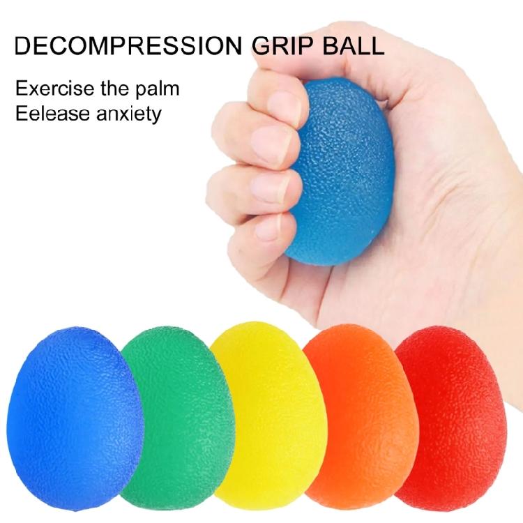 5Pcs Stress Relief Balls Hand Exercisers Stress Reliever Silicone Grip Strength Trainer Wrist Exercise Equipment
