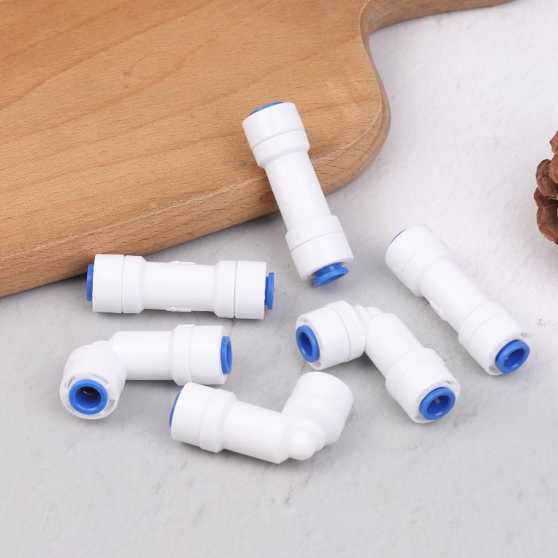 Single-Piece Check Valve Connector 1/4" Check For Valve Push In For Non Return Water Reverse Osmosis System Filters