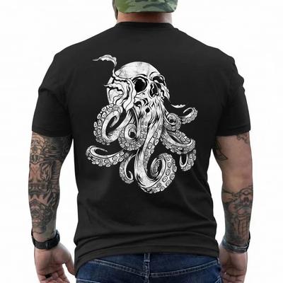 Octopus Skull Monster Kraken Cthulhu Skull for Men Women T-Shirt