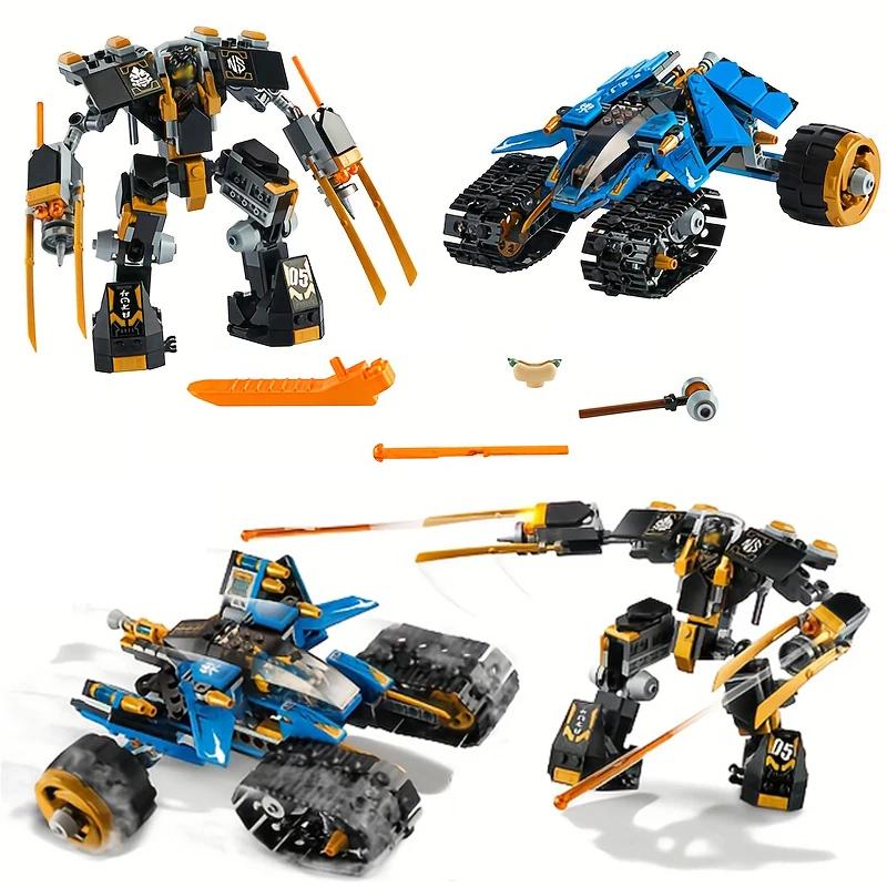 576 de bucăți Tehnic Ninja Thunder Raider Mechanical Warrior Robot Mecha Blocuri de Construcție Armă de Război Model Jucării Pentru Copii Adulti Cadou