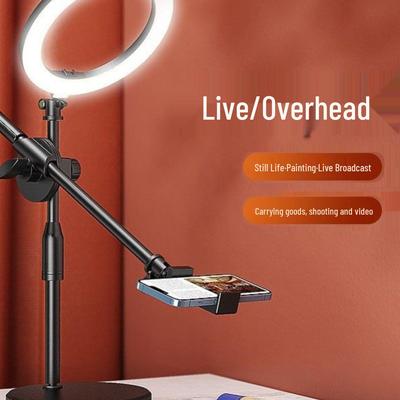Pro Phone Holder Fill Light for Top-Down Live Streaming & Still Life/Food Photography