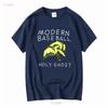 T-shirt en Coton Esprit Saint Baseball Moderne Tailles Complètes S 5xl Sn74 Manches Longues Ou Courtes Lavage Vintage Élégant Respirant Décontracté