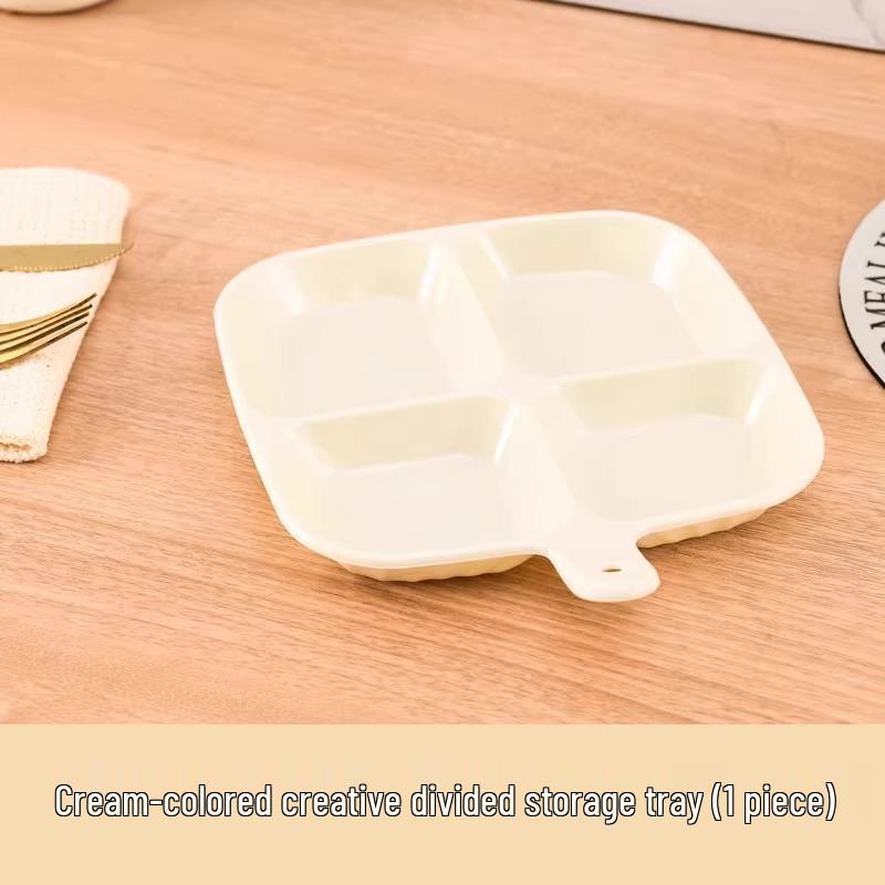 Multifunctional Divided Plate for Side Dishes, Hot Pot, and Condiments