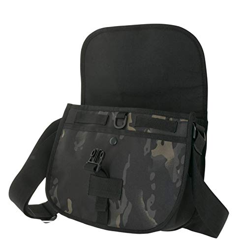 LITTLE PRESENTS River Watcher Shoulder Bag B-24 Black Camo Medium