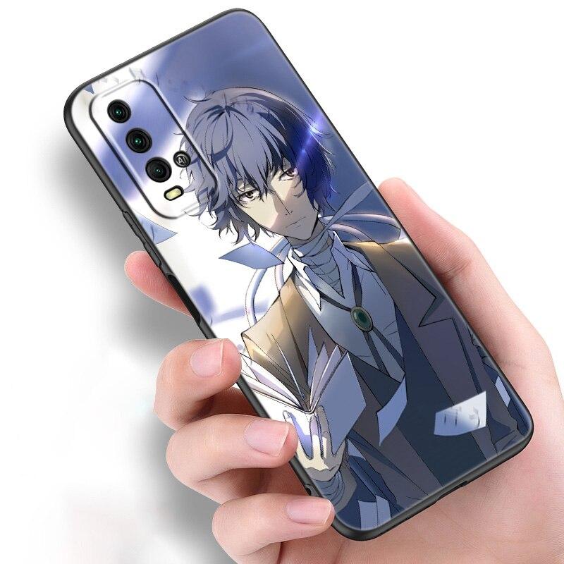 Anime Bungou Stray Dogs Dazai Osamu Phone Case For Xiaomi Redmi Note 11 10 9 8 Pro 11T 10T 10S 9S 8T 9 9A 9C 9T Black Soft Cover