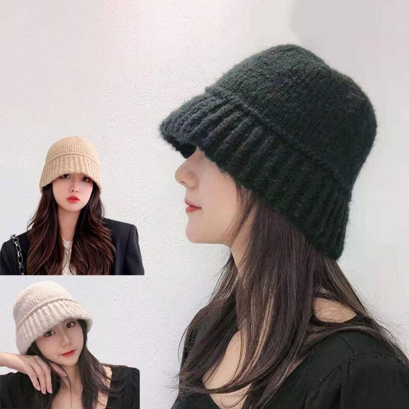 

1 knit short beanie bucket hat (choose one color) brown