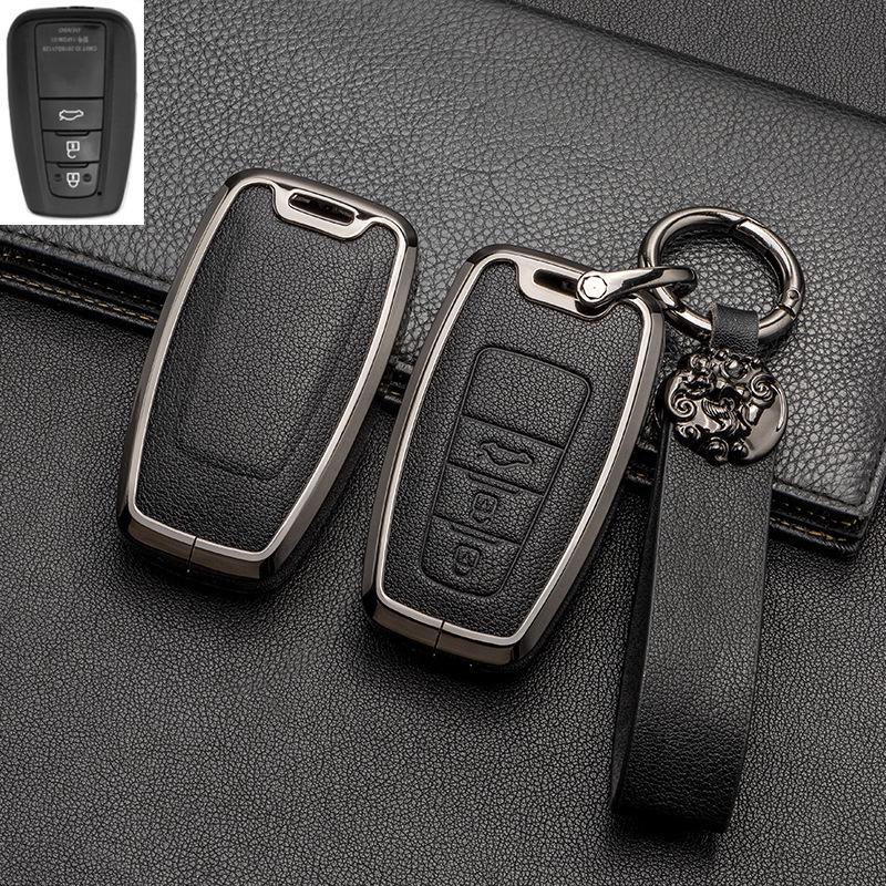 Full-Cover Metal Key Case for Toyota Corolla, RAV4, Rongfang, Wilanda, Levin, Camry
