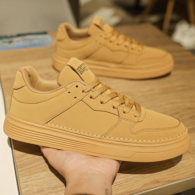 

Men s shoes 2024 new autumn platform shoes versatile breathable casual little white board shoes non-slip youth sports tide shoes 44 абрикосовый