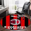 1pc A-AC Milan Carpet, Round Rug, Comfortable, Suitable for Entryways, Living Rooms, Office, And Bedrooms, Christmas Decoration