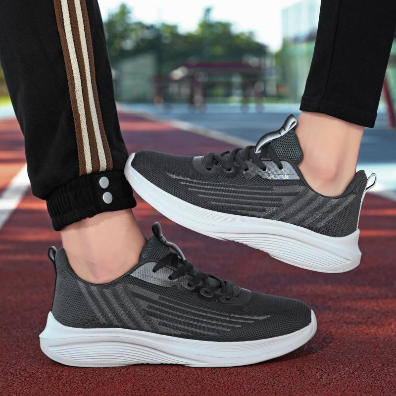 New Foreign Trade Lightweight Sports Shoes Men's Shoes Lace-up Running Shoes Men's Fashion Trend Couple Shoes