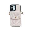 Button Snakeskin Wallet Crossbody Cord Phone Case for IPhone17promax Strap for Apple 16 Card Holder 15